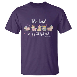 The Lord Is My Shepherd T Shirt Christian Easter Day Religious Sheep TS11 Purple Print Your Wear