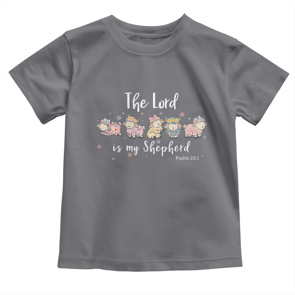 The Lord Is My Shepherd Toddler T Shirt Christian Easter Day Religious Sheep TS11 Charcoal Print Your Wear