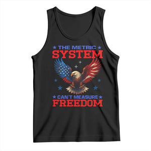 The Metric System Can't Measure Freedom Tank Top Funny Patriotic Eagle 4th of July USA Flag TS02 Black Print Your Wear