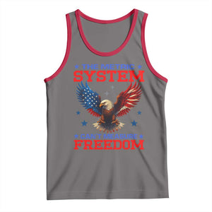 The Metric System Can't Measure Freedom Tank Top Funny Patriotic Eagle 4th of July USA Flag TS02 Deep Heather Red Print Your Wear