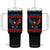 The Metric System Can't Measure Freedom Tumbler With Handle Funny Patriotic Eagle 4th of July USA Flag TS02 One Size: 40 oz Black Print Your Wear