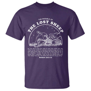 The Parable Of The Lost Sheep T Shirt Christian Bible Verse TS11 Purple Print Your Wear