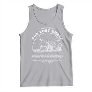 The Parable Of The Lost Sheep Tank Top Christian Bible Verse TS11 Athletic Heather Print Your Wear