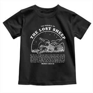 The Parable Of The Lost Sheep Toddler T Shirt Christian Bible Verse TS11 Black Print Your Wear