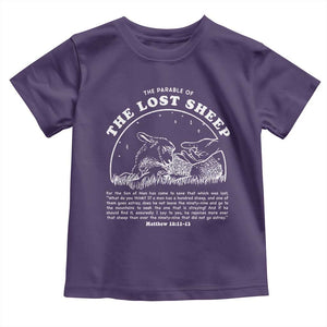 The Parable Of The Lost Sheep Toddler T Shirt Christian Bible Verse TS11 Purple Print Your Wear