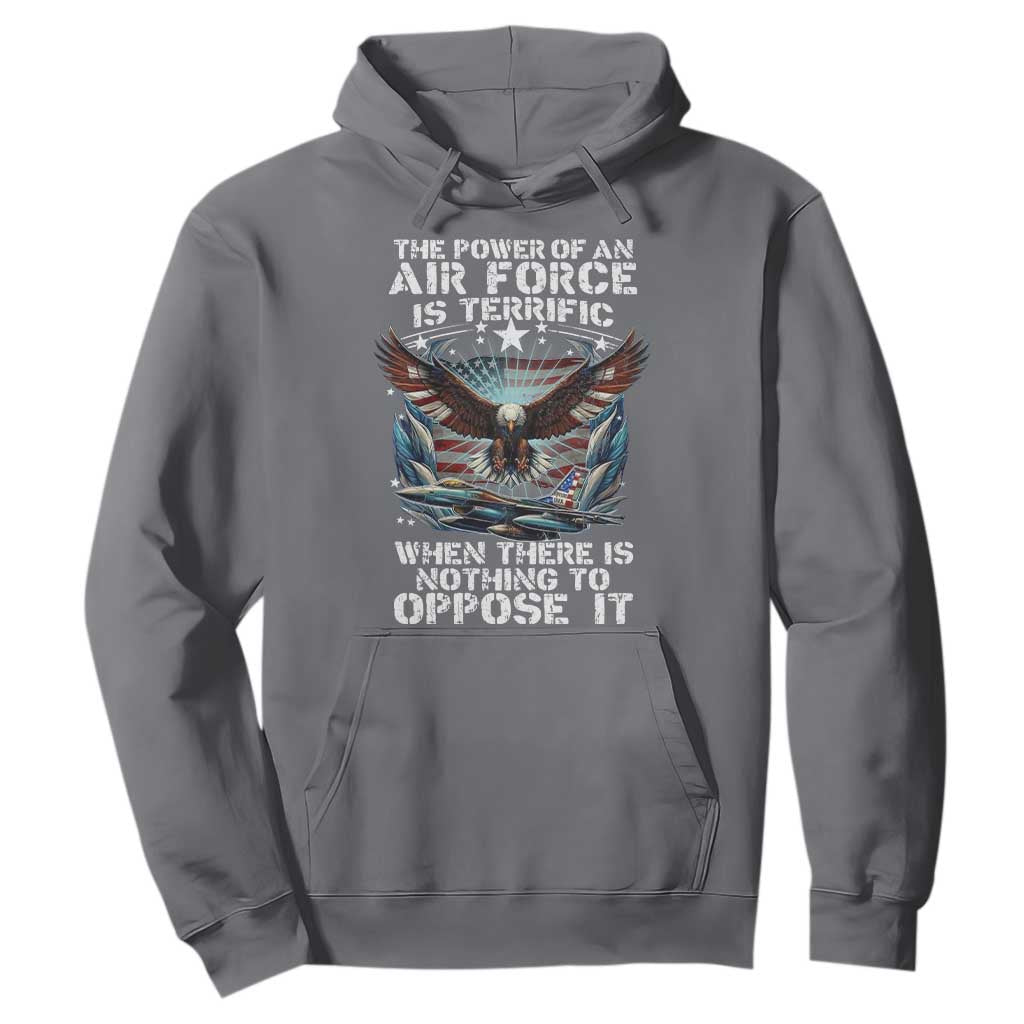 The Power Of An Air Force Is Terrific When There Is Nothing To Oppose It Hoodie Veteran Winston Churchill Quote TS11 Charcoal Print Your Wear