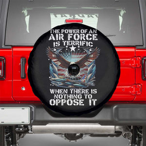 The Power Of An Air Force Is Terrific When There Is Nothing To Oppose It Spare Tire Cover Veteran Winston Churchill Quote TS11 Black Print Your Wear