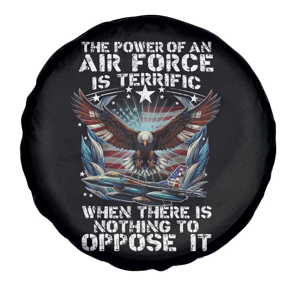The Power Of An Air Force Is Terrific When There Is Nothing To Oppose It Spare Tire Cover Veteran Winston Churchill Quote TS11 Print Your Wear