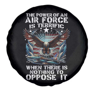 The Power Of An Air Force Is Terrific When There Is Nothing To Oppose It Spare Tire Cover Veteran Winston Churchill Quote TS11 Print Your Wear