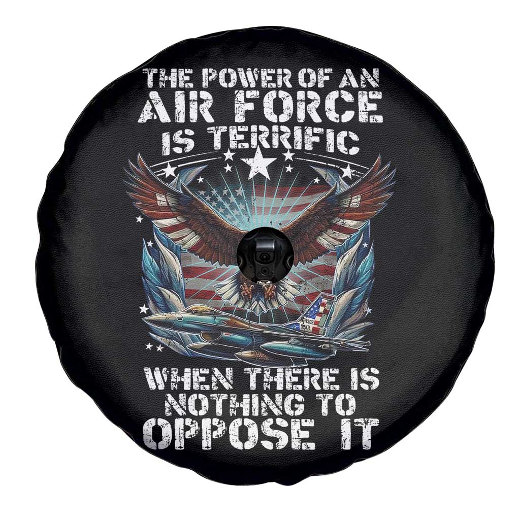 The Power Of An Air Force Is Terrific When There Is Nothing To Oppose It Spare Tire Cover Veteran Winston Churchill Quote TS11 Print Your Wear