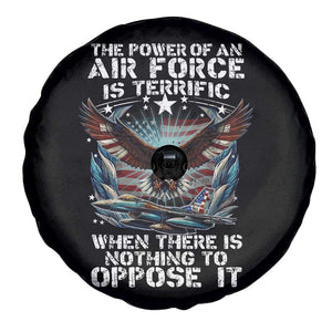 The Power Of An Air Force Is Terrific When There Is Nothing To Oppose It Spare Tire Cover Veteran Winston Churchill Quote TS11 Print Your Wear