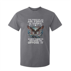 The Power Of An Air Force Is Terrific When There Is Nothing To Oppose It T Shirt For Kid Veteran Winston Churchill Quote TS11 Charcoal Print Your Wear