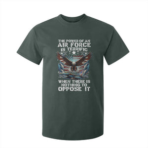The Power Of An Air Force Is Terrific When There Is Nothing To Oppose It T Shirt For Kid Veteran Winston Churchill Quote TS11 Dark Forest Green Print Your Wear