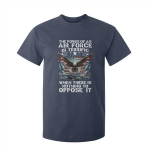 The Power Of An Air Force Is Terrific When There Is Nothing To Oppose It T Shirt For Kid Veteran Winston Churchill Quote TS11 Navy Print Your Wear