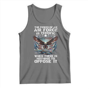 The Power Of An Air Force Is Terrific When There Is Nothing To Oppose It Tank Top Veteran Winston Churchill Quote TS11 Black Heather Print Your Wear