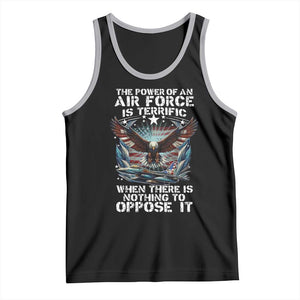 The Power Of An Air Force Is Terrific When There Is Nothing To Oppose It Tank Top Veteran Winston Churchill Quote TS11 Black Athletic Heather Print Your Wear