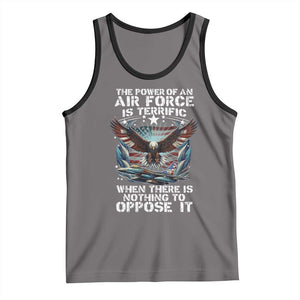 The Power Of An Air Force Is Terrific When There Is Nothing To Oppose It Tank Top Veteran Winston Churchill Quote TS11 Deep Heather Black Print Your Wear