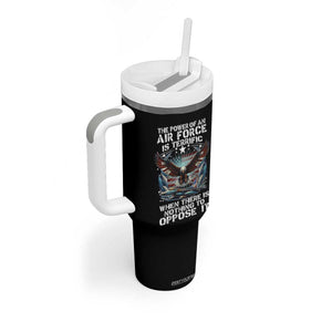 The Power Of An Air Force Is Terrific When There Is Nothing To Oppose It Tumbler With Handle Veteran Winston Churchill Quote TS11 Print Your Wear