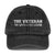 The Veteran The Myth The Legend Embroidered Distressed Baseball Cap TS02 Classic Cap Universal Fit White Printyourwear