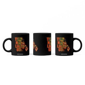 They Not Like Us Afro Queen Coffee Mug Melanin Magic Woman witth Headwrap and Sunglasses TS02 Print Your Wear