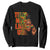 They Not Like Us Afro Queen Sweatshirt Melanin Magic Woman witth Headwrap and Sunglasses TS02 Black Print Your Wear