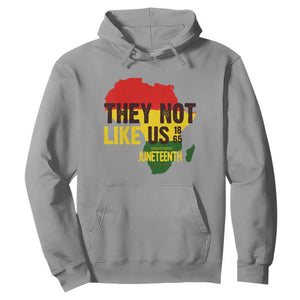 They Not Like Us Juneteenth 1865 Hoodie Afrocentric Africa Map Black Pride TS02 Sport Gray Print Your Wear