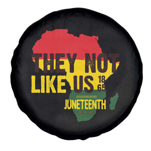 They Not Like Us Juneteenth 1865 Spare Tire Cover Afrocentric Africa Map Black Pride TS02 Print Your Wear