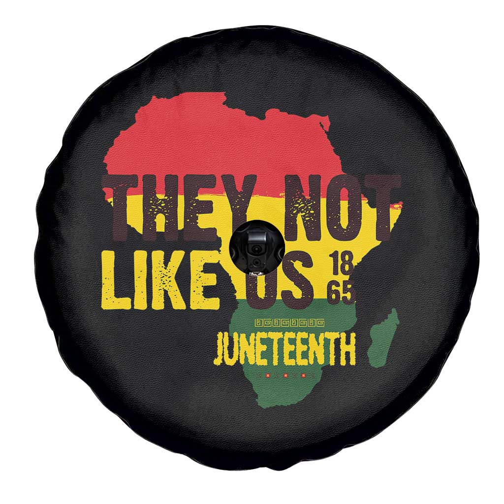 They Not Like Us Juneteenth 1865 Spare Tire Cover Afrocentric Africa Map Black Pride TS02 Print Your Wear