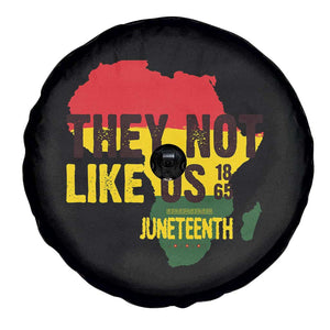They Not Like Us Juneteenth 1865 Spare Tire Cover Afrocentric Africa Map Black Pride TS02 Print Your Wear