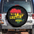 They Not Like Us Juneteenth 1865 Spare Tire Cover Afrocentric Africa Map Black Pride TS02 No hole Black Print Your Wear