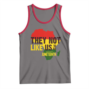 They Not Like Us Juneteenth 1865 Tank Top Afrocentric Africa Map Black Pride TS02 Deep Heather Red Print Your Wear