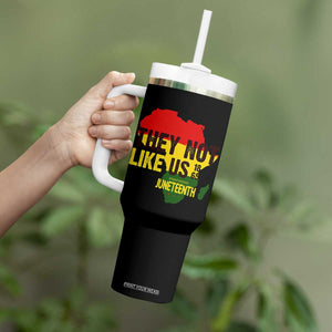 They Not Like Us Juneteenth 1865 Tumbler With Handle Afrocentric Africa Map Black Pride TS02 Print Your Wear