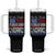 Thomas Jefferson Tumbler With Handle The Greatest Danger To Freedom Patriotic USA Flag TS10 One Size: 40 oz Black Print Your Wear