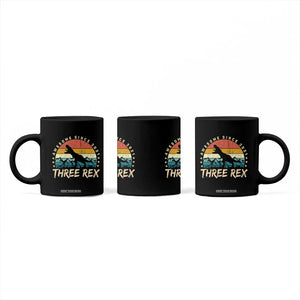 Three Rex 3rd Birthday Coffee Mug 3 Years Old Dinosaur Bday Boy TS02 Print Your Wear