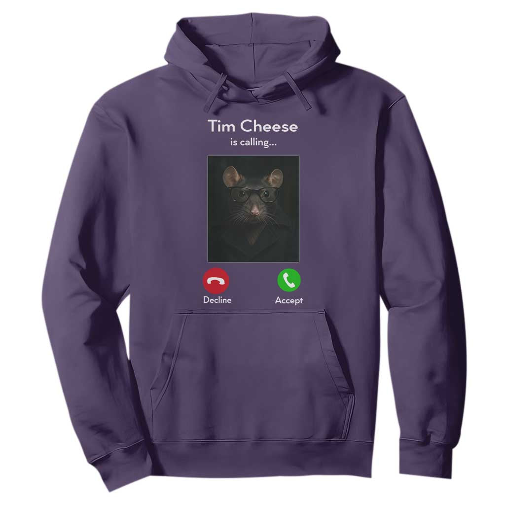Tim Cheese Is Calling Hoodie Funny Decline Or Accept Meme TS02 Purple Print Your Wear