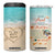 To My Best Aunt 4 in 1 Can Cooler Tumbler Beach Mother's Day Gift For Auntie TB11 One Size: 16 oz Blue Sand Print Your Wear