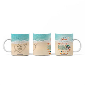 To My Best Aunt Coffee Mug Beach Mother's Day Gift For Auntie TB11 Print Your Wear
