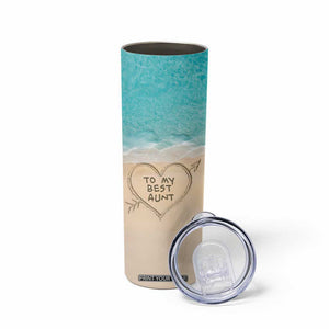 To My Best Aunt Skinny Tumbler Beach Mother's Day Gift For Auntie TB11 Print Your Wear