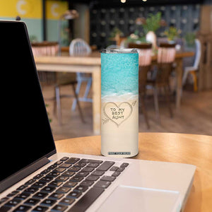 To My Best Aunt Skinny Tumbler Beach Mother's Day Gift For Auntie TB11 Print Your Wear