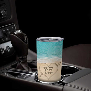 To My Best Aunt Tumbler Cup Beach Mother's Day Gift For Auntie TB11 Print Your Wear