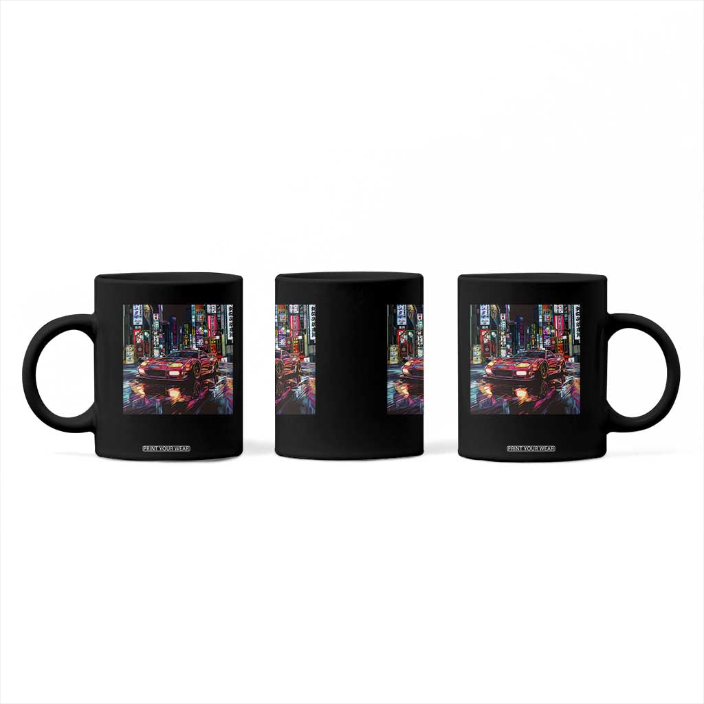 Tokyo Night Racer Coffee Mug JDM Street Racing Neon Aesthetic TS09 Print Your Wear