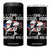Too Cool For British Rule 4 in 1 Can Cooler Tumbler USA American Flag 4th of July TS10 One Size: 16 oz Black Print Your Wear