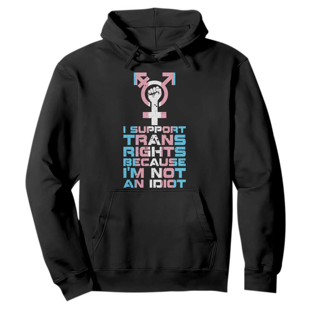 Trans Ally Hoodie Transgender Pride Flag Support TS10 Black Print Your Wear