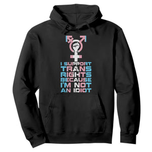 Trans Ally Hoodie Transgender Pride Flag Support TS10 Black Print Your Wear