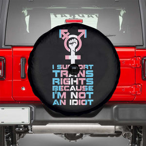 Trans Ally Spare Tire Cover Transgender Pride Flag Support TS10 Black Print Your Wear