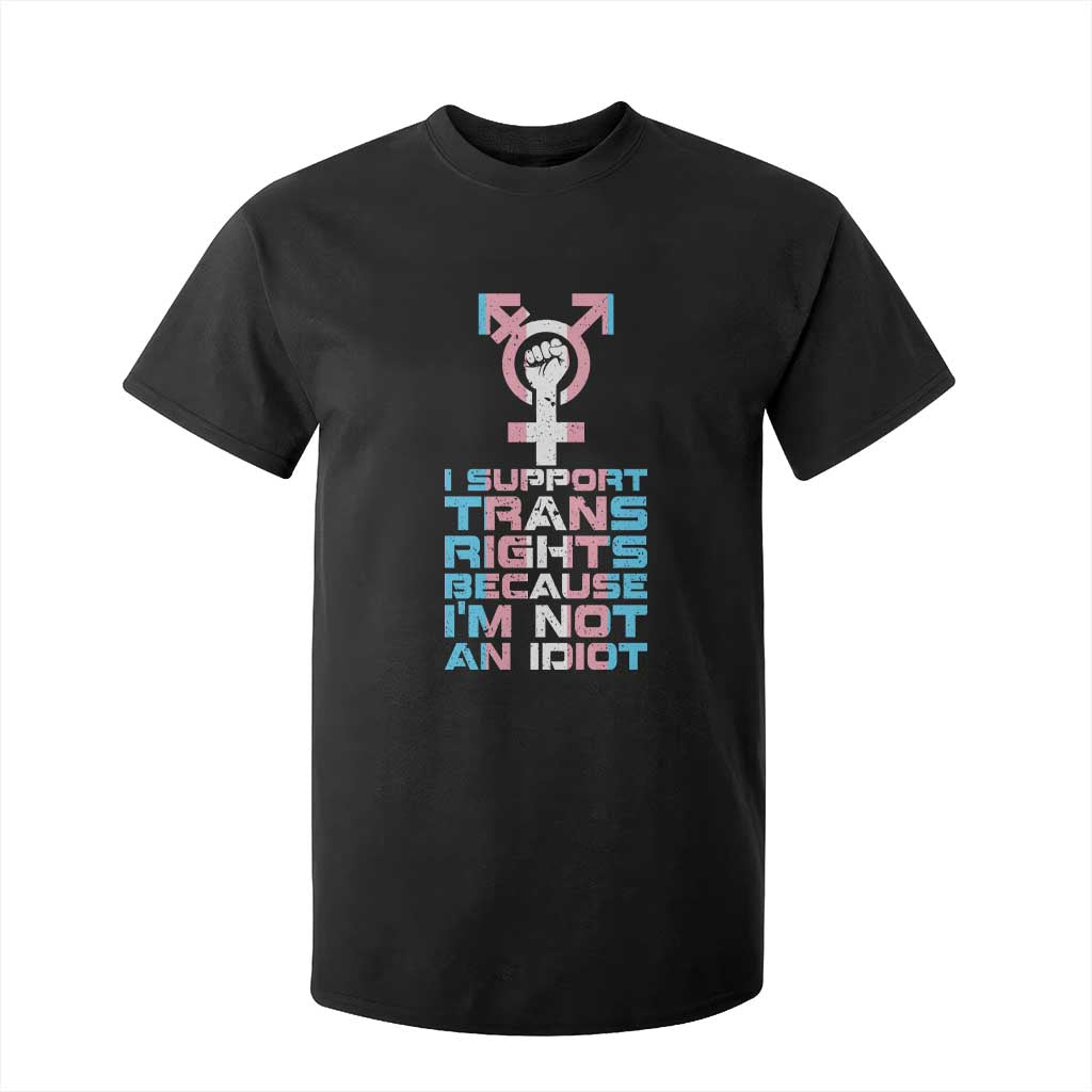 Trans Ally T Shirt For Kid Transgender Pride Flag Support TS10 Black Print Your Wear