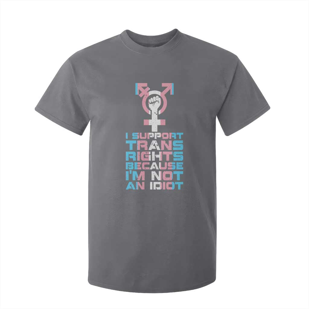 Trans Ally T Shirt For Kid Transgender Pride Flag Support TS10 Charcoal Print Your Wear