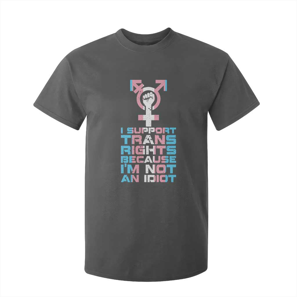 Trans Ally T Shirt For Kid Transgender Pride Flag Support TS10 Dark Heather Print Your Wear