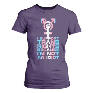 Trans Ally T Shirt For Women Transgender Pride Flag Support TS10 Purple Print Your Wear
