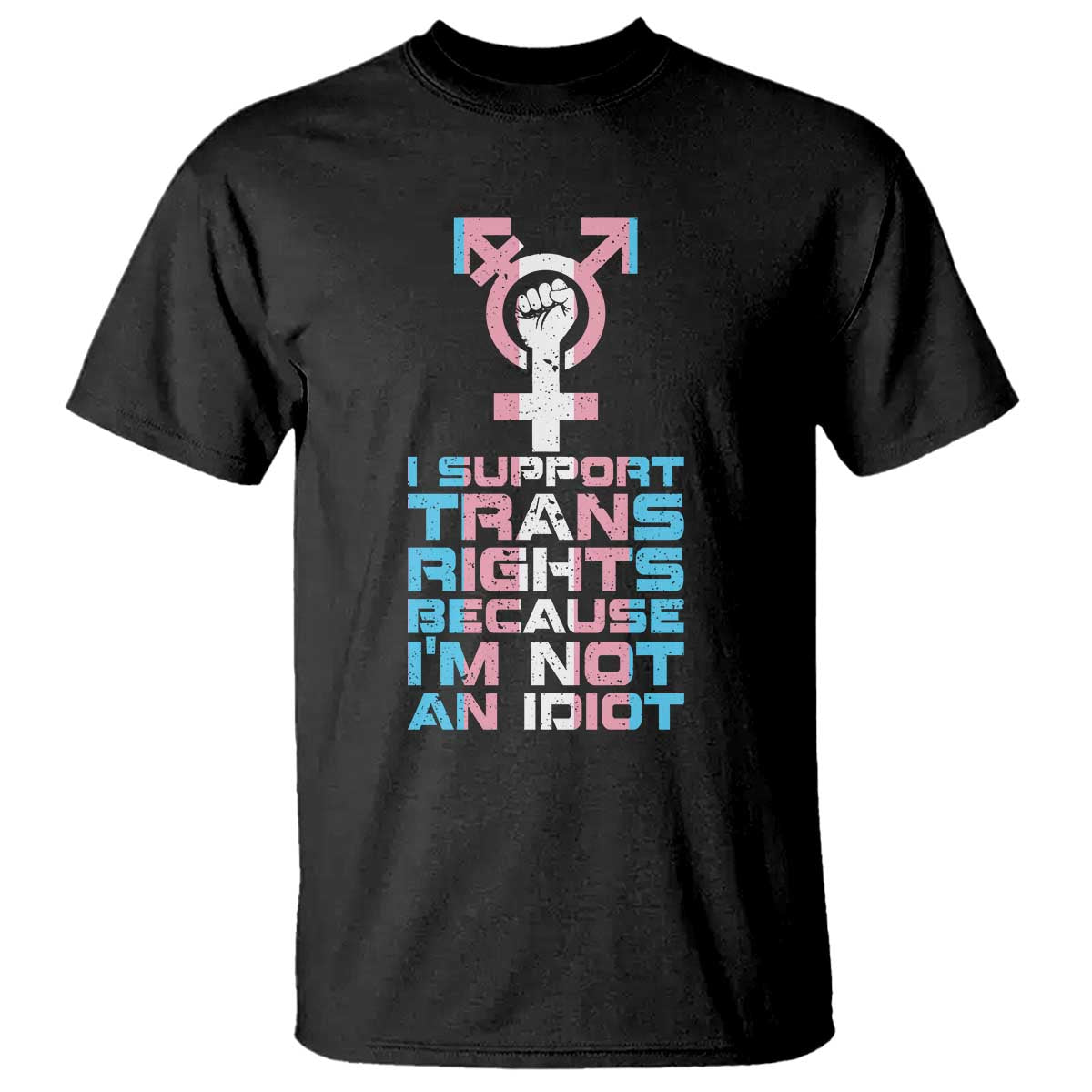Trans Ally T Shirt Transgender Pride Flag Support TS10 Black Print Your Wear